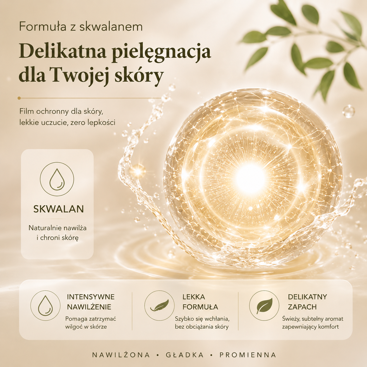 Balsam do ciała ze skwalanem REAROYA – nawilżający i perfumowany