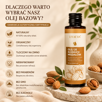 Olejek ze Słodkich Migdałów 100 ml – Naturalne Nawilżenie i Regeneracja