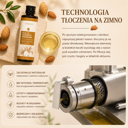 Olejek ze Słodkich Migdałów 100 ml – Naturalne Nawilżenie i Regeneracja