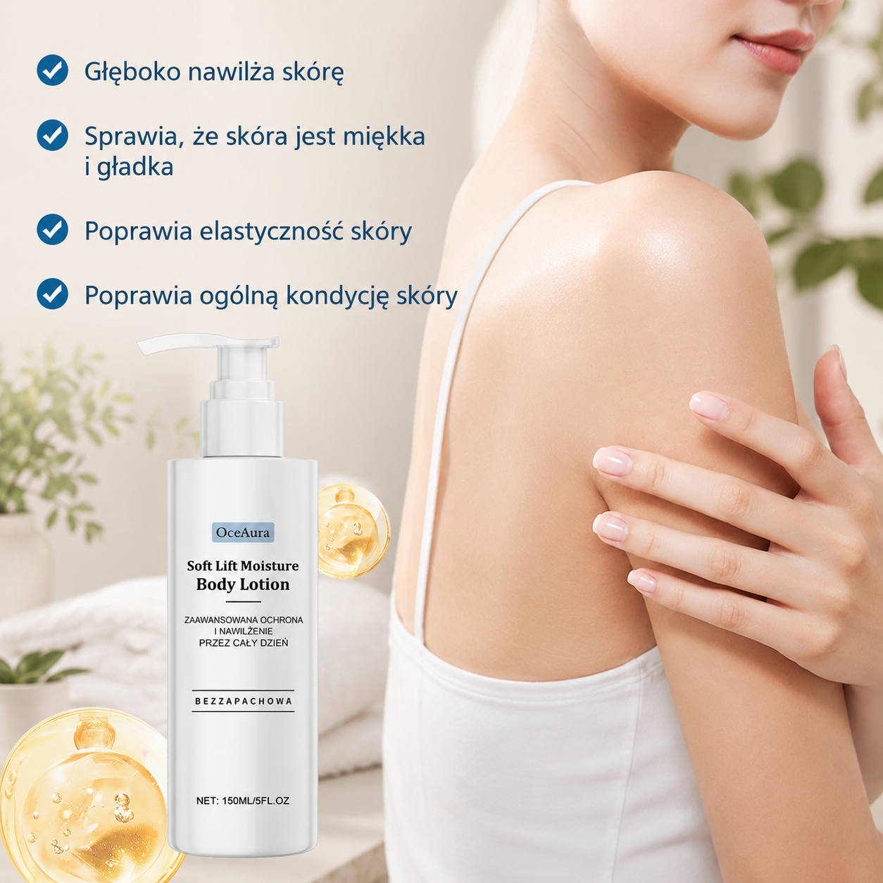 Balsam do Ciała z Retinolem, Kwasem Hialuronowym i Ekstraktem z Winogron – 150 ml