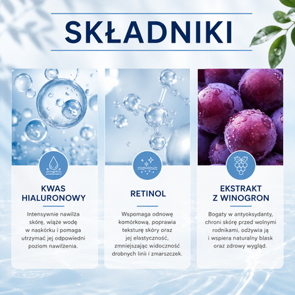 Balsam do Ciała z Retinolem, Kwasem Hialuronowym i Ekstraktem z Winogron – 150 ml