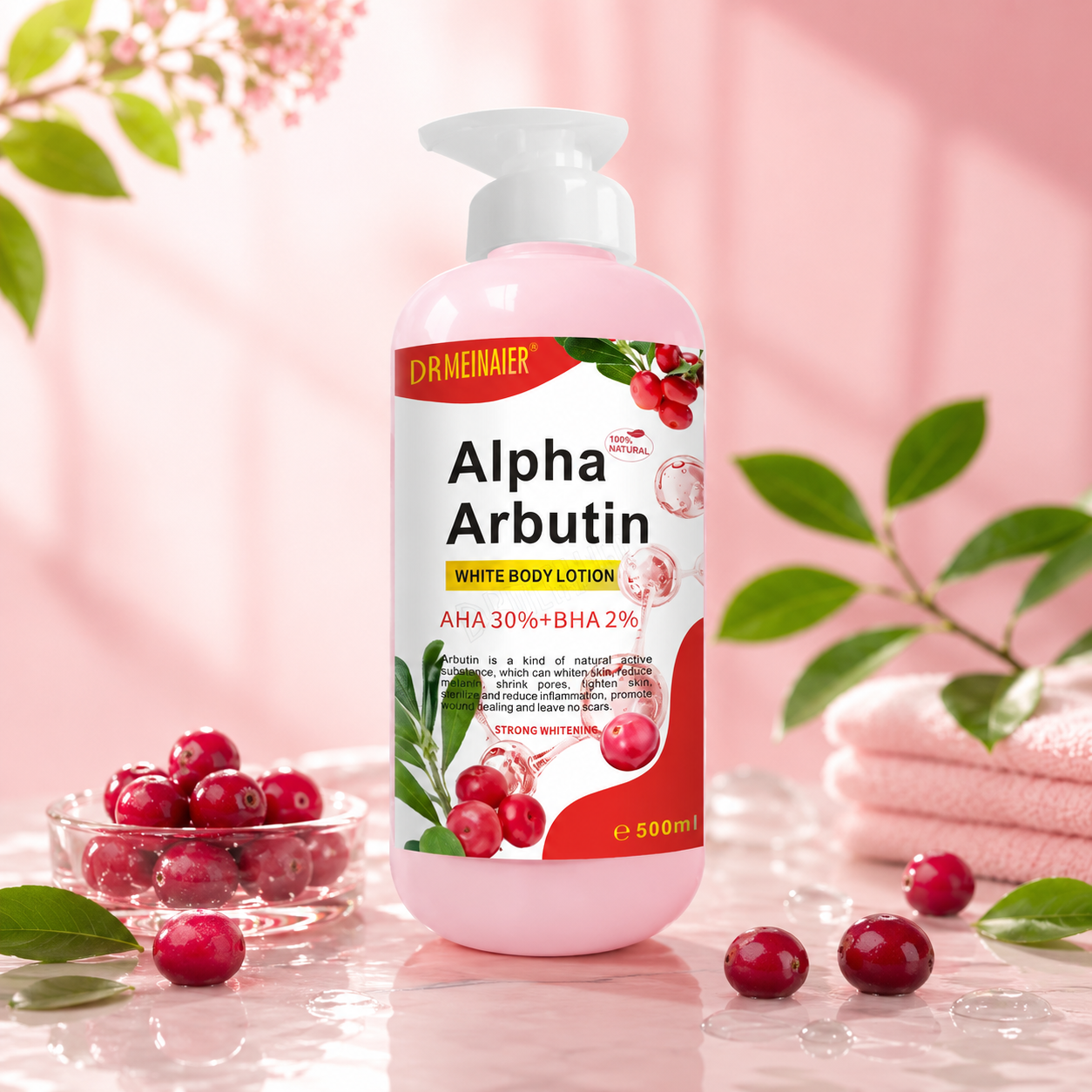Alpha Arbutin Brightening Body Lotion 500 ml – Rozświetlający Balsam do Ciała