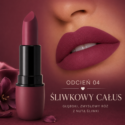 Paleta 6 Matowych Pomadek do Ust – Aksamitne Wykończenie, Wodoodporna i Długotrwała Formuła