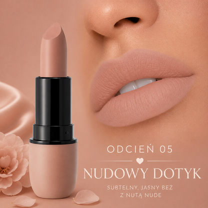 Paleta 6 Matowych Pomadek do Ust – Aksamitne Wykończenie, Wodoodporna i Długotrwała Formuła