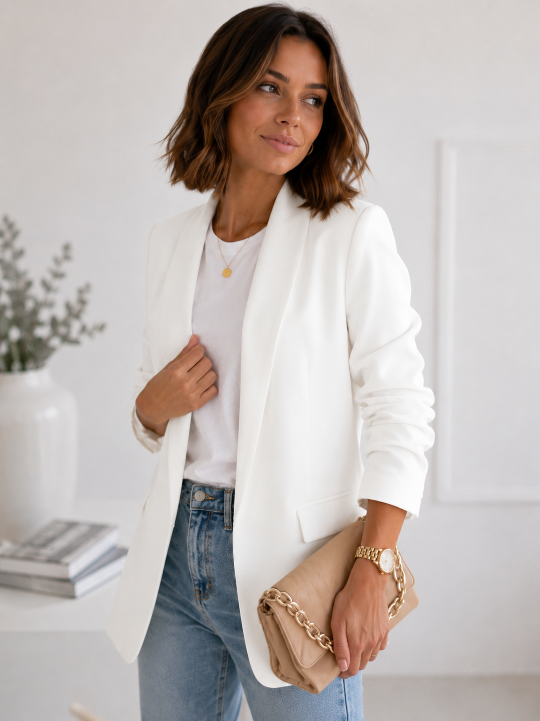 Damski Żakiet Oversize – Elegancki Blazer Biurowy