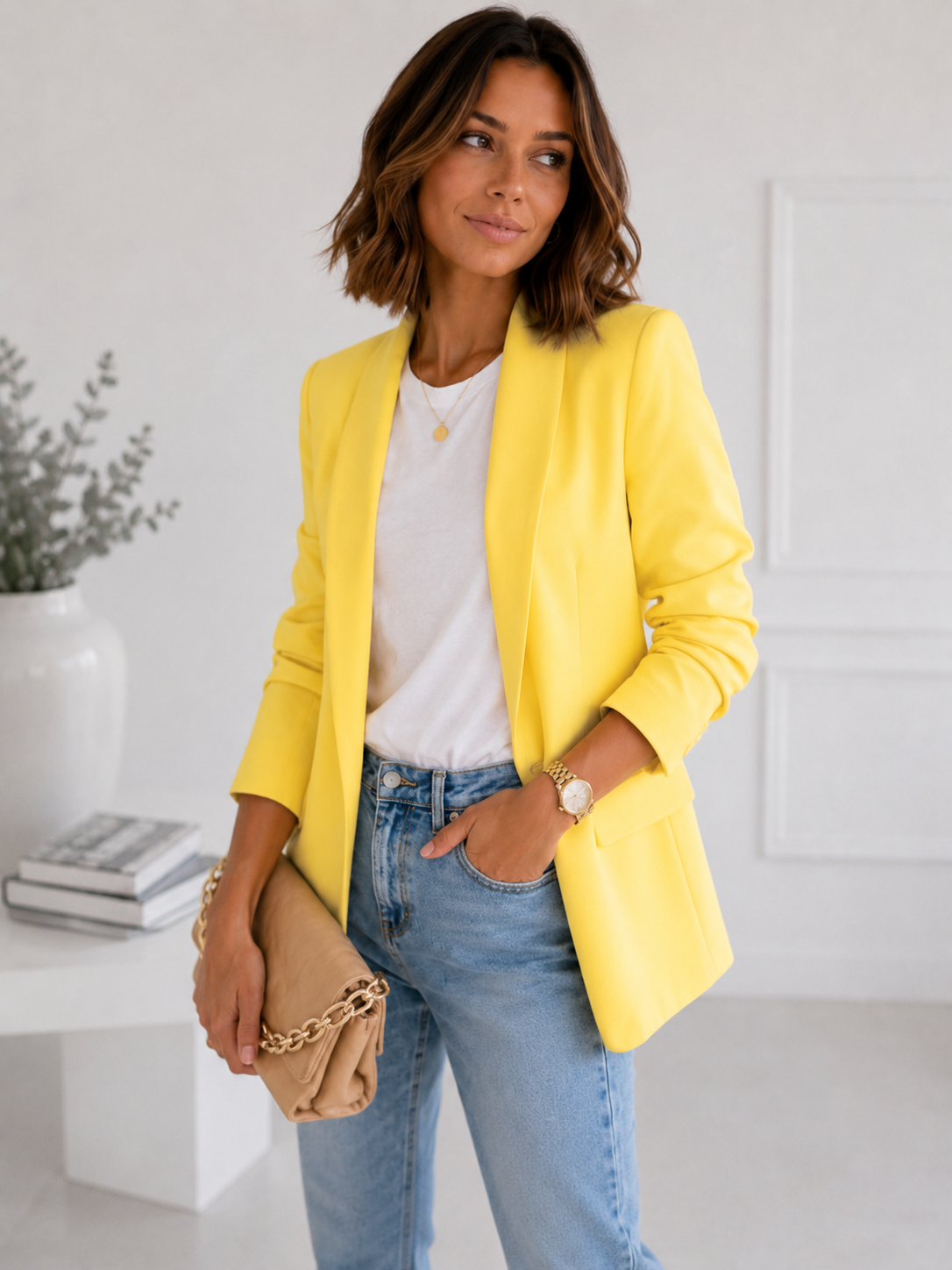 Damski Żakiet Oversize – Elegancki Blazer Biurowy