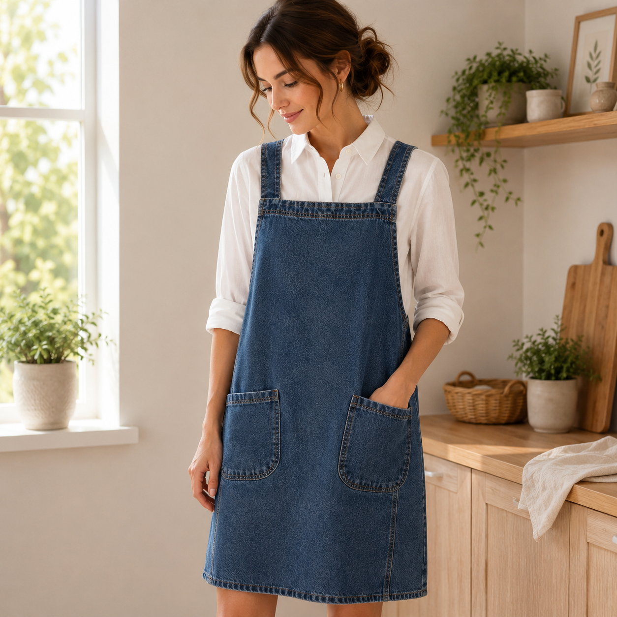 Fartuch Denim – Fartuch Kuchenny dla Kobiet i Mężczyzn