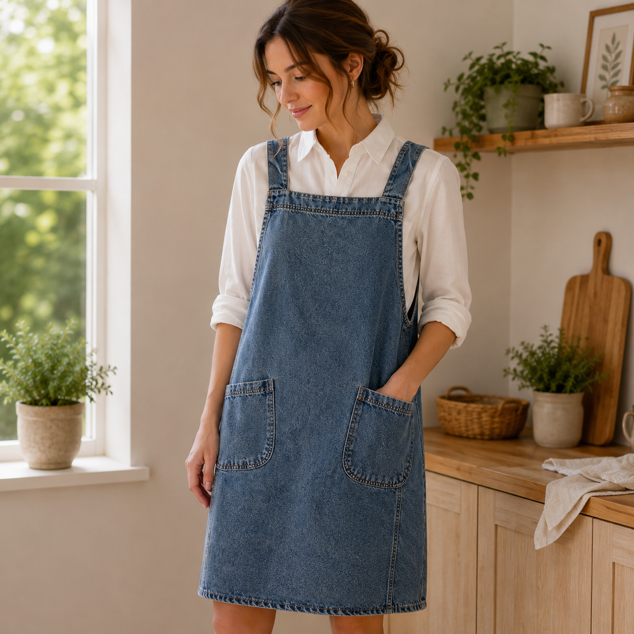 Fartuch Denim – Fartuch Kuchenny dla Kobiet i Mężczyzn