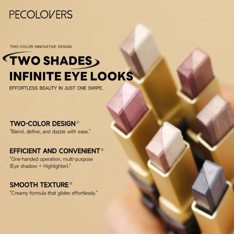 Brokatowy Cień do Powiek w Sztyfcie 2w1 – Shimmer & Metallic Eye Stick