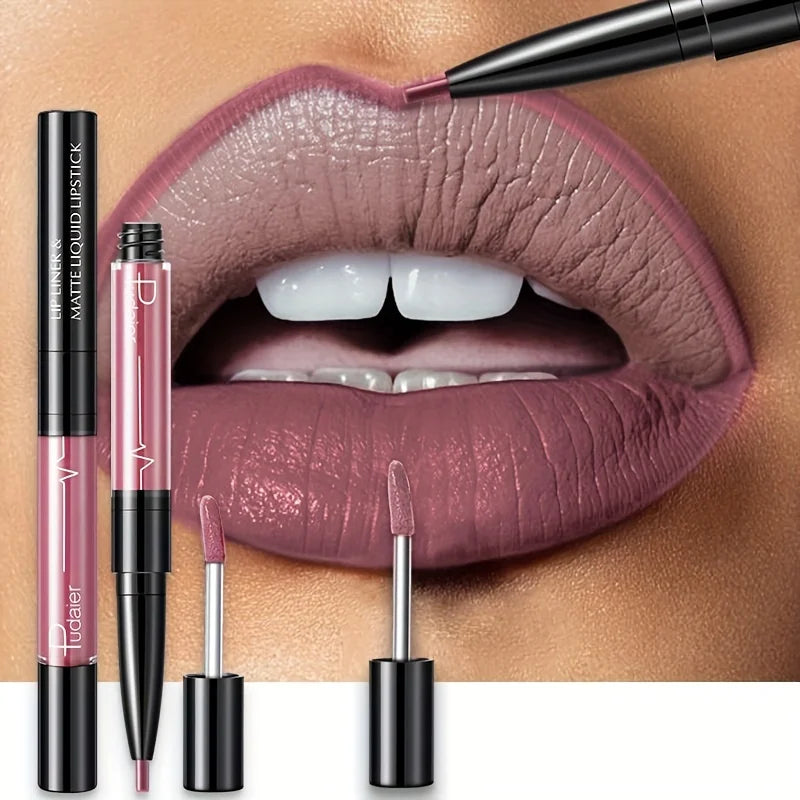 Ultra Precyzyjna Wodoodporna Konturówka do Ust – Trwały Pigment & Idealny Kontur  16 Kolorów