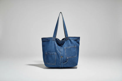 orebka Damska Denim Granatowa – Modny Jeansowy Dodatek