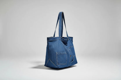 orebka Damska Denim Granatowa – Modny Jeansowy Dodatek