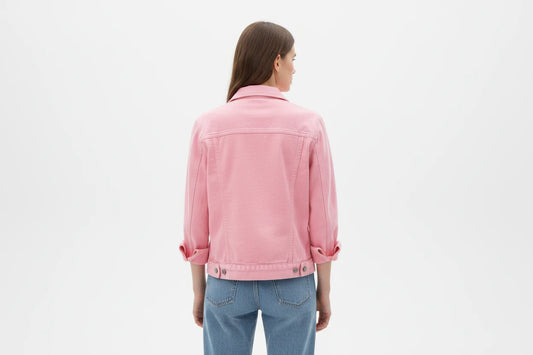 Kurtka Dżinsowa Damska - Krótka Oversize Wiosna/Jesień