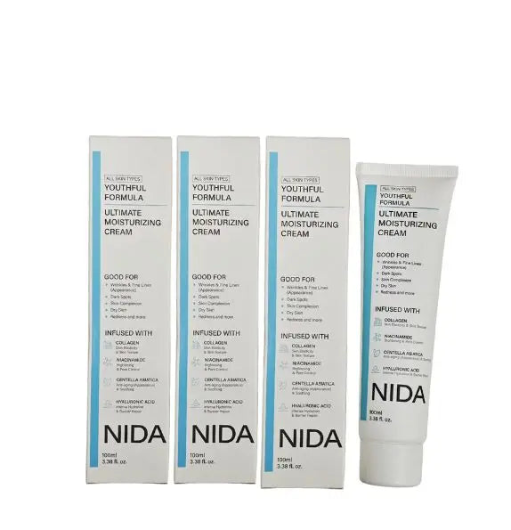 Krem nawilżający do twarzy NIDA – naturalne składniki, szybkie wchłanianie, 100ml