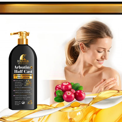 Arbutin Body Lotion & Sun Cream 2w1 – Nawilżający Balsam do Ciała z Ochroną Przeciwsłoneczną 600 ml