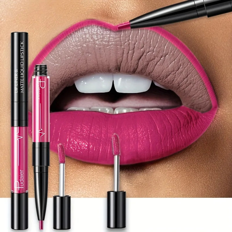 Ultra Precyzyjna Wodoodporna Konturówka do Ust – Trwały Pigment & Idealny Kontur  16 Kolorów