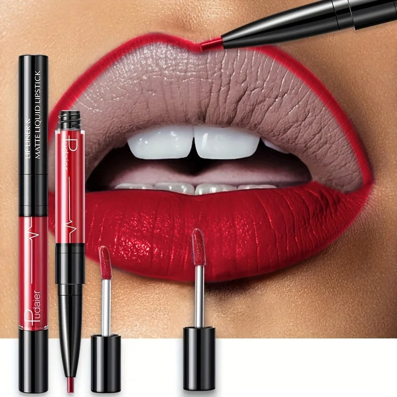 Ultra Precyzyjna Wodoodporna Konturówka do Ust – Trwały Pigment & Idealny Kontur  16 Kolorów