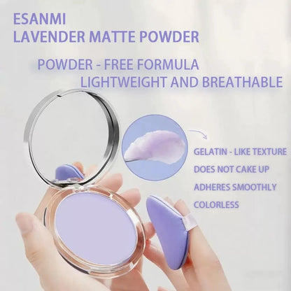 Fioletowy Kremowy Puder do Twarzy Cream to Powder – Matujący, Wygładzający i Konturujący Efekt