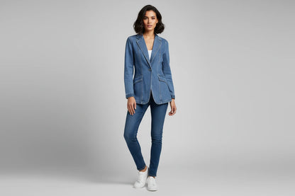 Damska Kurtka Dżinsowa - Uniwersalny Blazer Premium