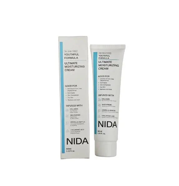 Krem nawilżający do twarzy NIDA – naturalne składniki, szybkie wchłanianie, 100ml