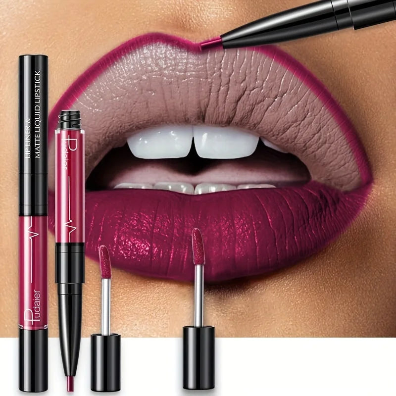 Ultra Precyzyjna Wodoodporna Konturówka do Ust – Trwały Pigment & Idealny Kontur  16 Kolorów