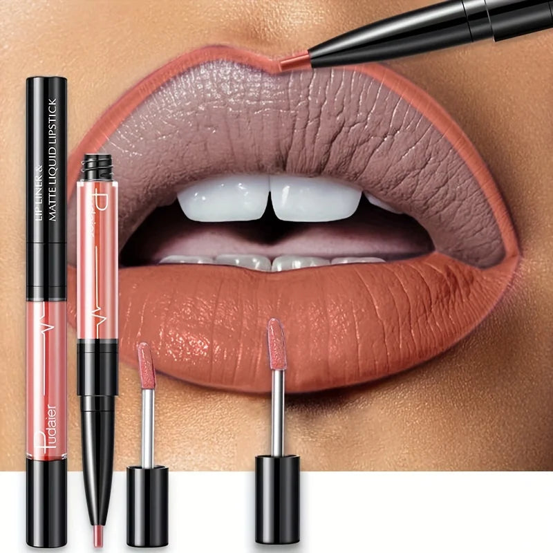 Ultra Precyzyjna Wodoodporna Konturówka do Ust – Trwały Pigment & Idealny Kontur  16 Kolorów