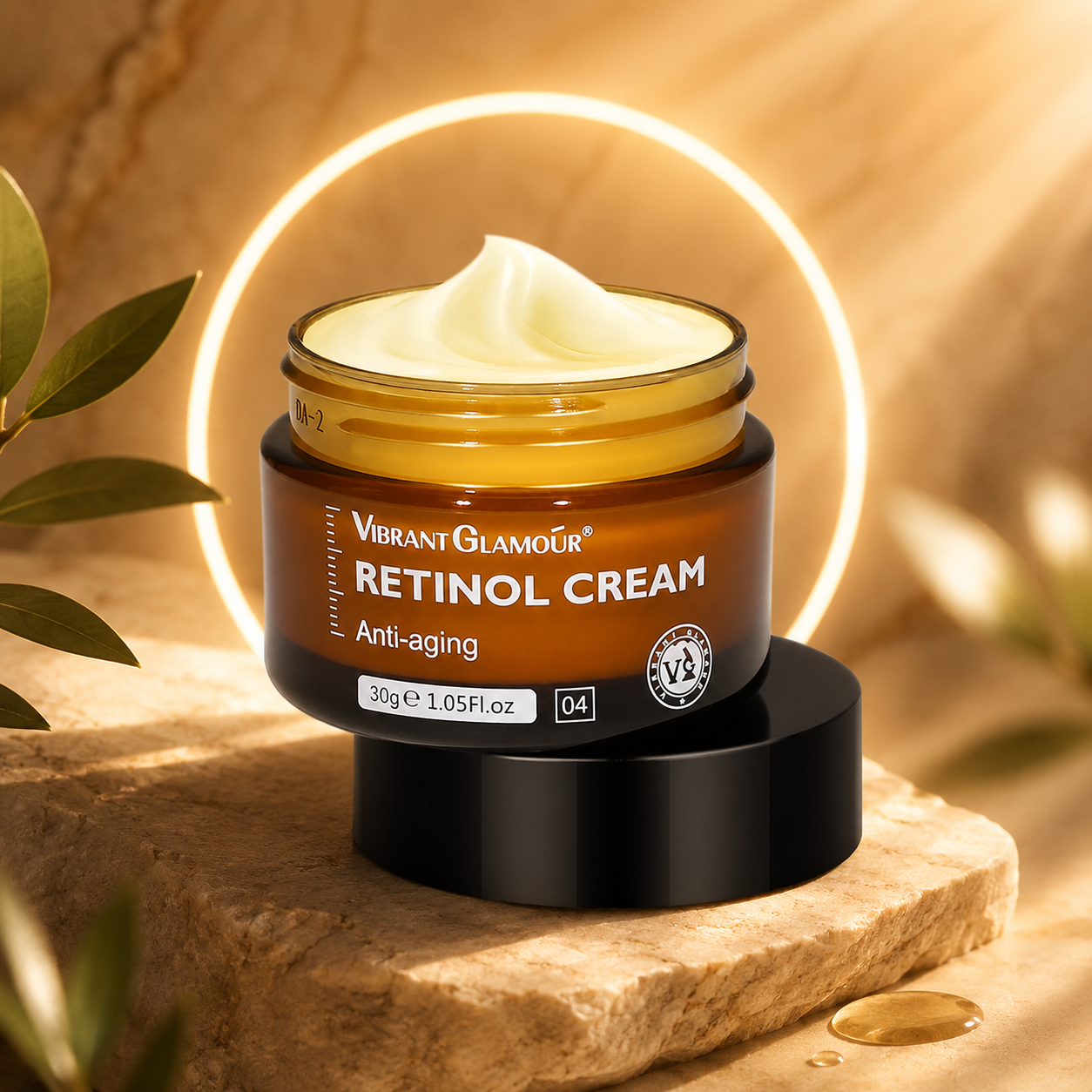 Krem z Retinolem do Twarzy Nawilżający Przeciwzmarszczkowy Rozjaśniający Skórę Anti-Aging 30g