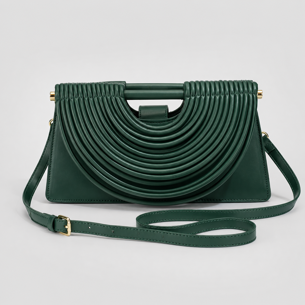 Elegancka Torebka Damska z Metalowym Uchwytem – Designerska Torebka na Ramię i Crossbody