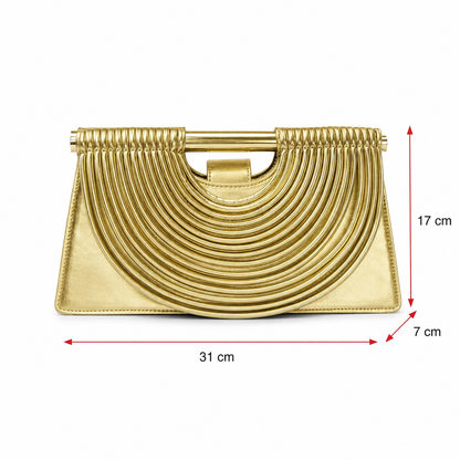 Elegancka Torebka Damska z Metalowym Uchwytem – Designerska Torebka na Ramię i Crossbody