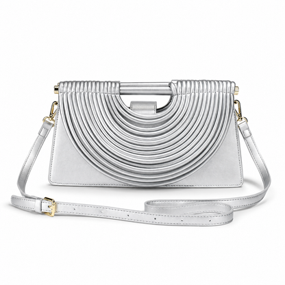 Elegancka Torebka Damska z Metalowym Uchwytem – Designerska Torebka na Ramię i Crossbody