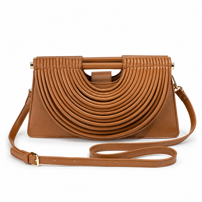 Elegancka Torebka Damska z Metalowym Uchwytem – Designerska Torebka na Ramię i Crossbody