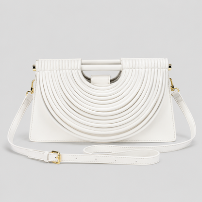 Elegancka Torebka Damska z Metalowym Uchwytem – Designerska Torebka na Ramię i Crossbody